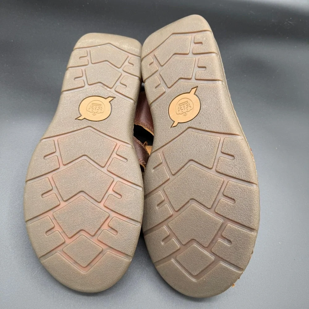 Born Mens Size 11M Brown Leather Fisherman Sandals